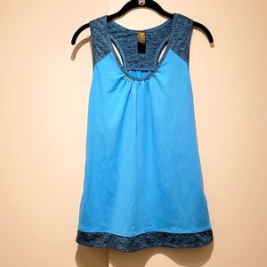 Fun blue workout top in  XL